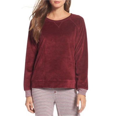 P.J. Salvage Womens Velour Pajama Sweater