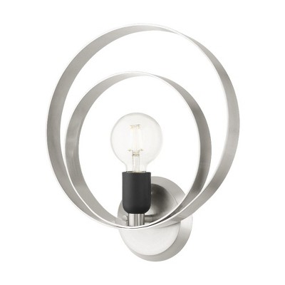 Livex Lighting Modesto 1 - Light Wall Light in  Brushed Nickel