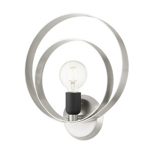 Livex Lighting Modesto 1 - Light Wall Light in  Brushed Nickel - 1 of 1