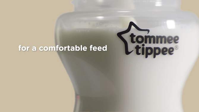 Tommee Tippee Closer to Nature&#160;3pk Clear Feeding Bottle - 11oz, 2 of 8, play video