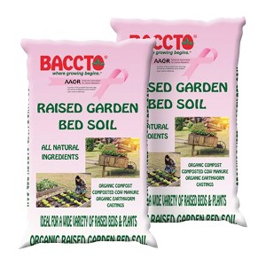 Michigan Peat Company 2 Pack BACCTO Raised Bed Soil with Organic Compost, Manure, & Earthworm Castings for All Plant Types, 1.5 Cubic Feet - 1 of 2