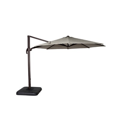 Home Fashions International 11' Round Suntorini Outdoor Patio Cantilever Umbrella Set