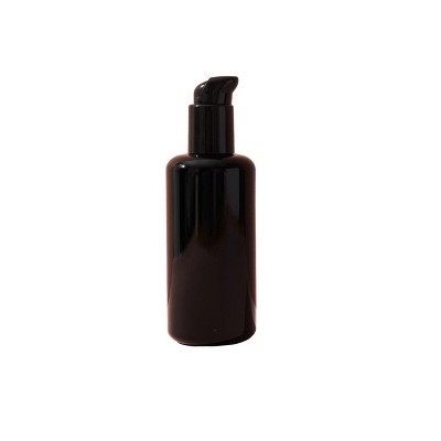 makesy 6.7oz / 200ml black uv glass pump bottle