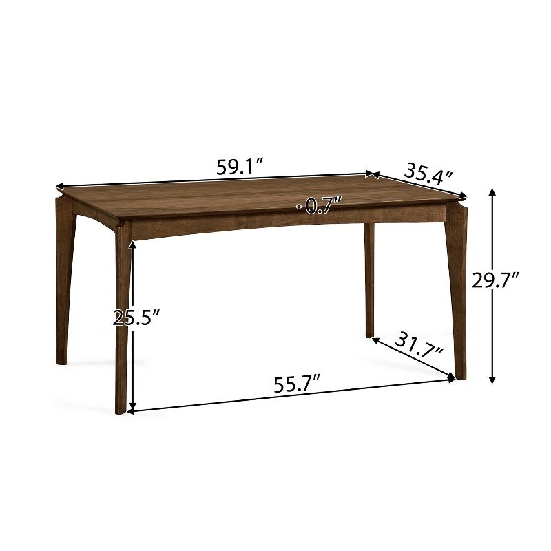 59" Wren Rectangle Mid-Century Dining Table - Christopher Knight Home, 6 of 10