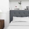 Queen Size Upholstered Platform Bed with Headboard for Bedroom - 4 of 4