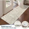 Washable Vintage Floral Distressed Rugs, Low Pile Non Slip Carpet, Soft Mat for Living Room Office Kitchen Laundry Hallway Entryway - 2 of 4