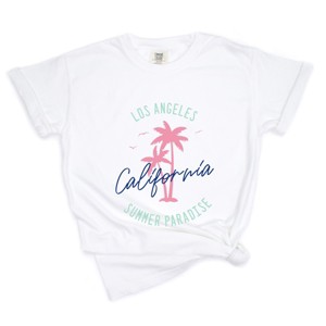 Simply Sage Market LA Paradise Garment Dyed Tee - M - White - 1 of 4