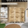 NicBex Room Divider Modern Folding Privacy Screen with Storage Shelves for Home & Office - 2 of 4