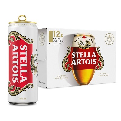 Stella Artois Premium Lager Beer - 12pk/12 fl oz Cans 
