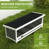 Resenkos Rabbit Hutch, Duck Cage Hutch,Chicken Coop, Wood Nesting Boxes Chicken Coop Accessories for Up to 3 Chickens, with Asphalt Roof, Gray - 4 of 4