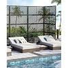Metal Privacy Screen, Heavy Duty Freestanding Rust-Resistant Fence Panels, Outdoor Decorative Privacy Screen for Balcony Patio Lawn Garden - 3 of 4