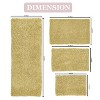 Fantasia Bath Rug Bathroom Rugs Set, Washable Rug, Extra Soft and Absorbent bath Rug, Bath Mat Set, Non-Slip, 4 Pcs Set with Runner, Yellow - 3 of 4