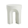 Christopher Knight Home Urktc Four Arches Light Weight Concrete Side Table, Antique White - 4 of 4
