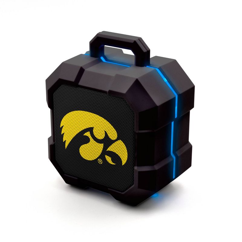 NCAA Iowa Hawkeyes LED Shock Box Bluetooth Speaker, 1 of 5