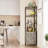 Corner Shelf with Storage, 70.9 Inch Tall Corner Cabinet - 2 of 4