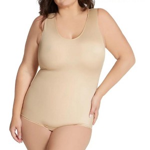 InstantFigure Tank Bodysuit Plus Size Shapewear WB4033C - 1 of 4