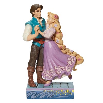 Jim Shore 7.25 In My New Dream Rapunzel & Flynn Love Disney Figurines
