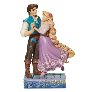 Jim Shore 7.25 In My New Dream Rapunzel & Flynn Love Disney Figurines - 1 of 3