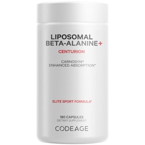 Codeage Liposomal Beta-Alanine Supplement, CarnoSyn Beta Alanine 1600 mg, Amino Acid Sports - 180ct - 1 of 4
