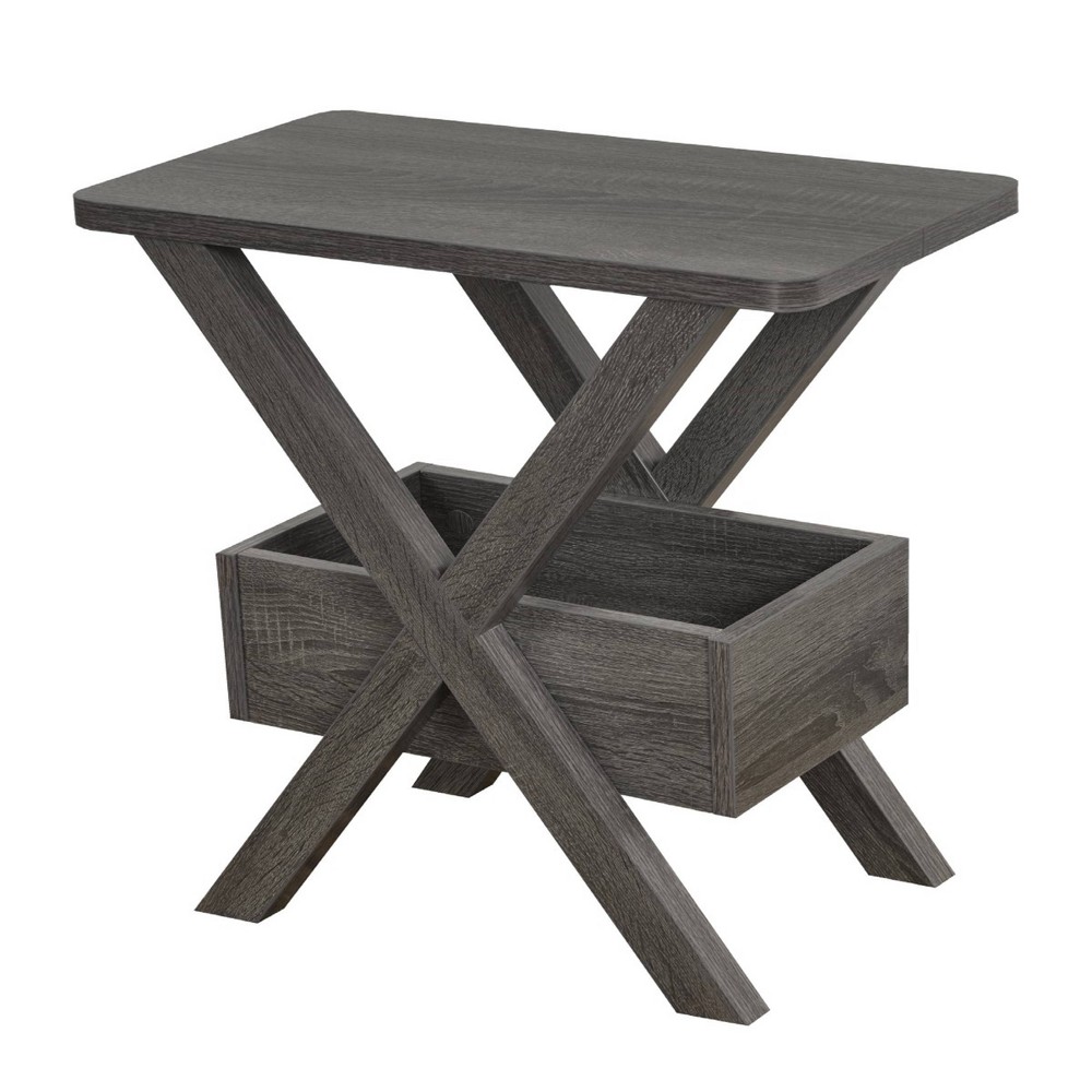 Brassex Cairo Chairside Table Gray