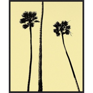 Amanti Art 23"x28" Palm Trees 2000 by Erik Asla Framed Canvas Wall Art Print: Modern, Vertical Lithograph - 1 of 4