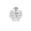 Elegant Lighting Mila 3 - Light Flush Mount in  Chrome - 2 of 4