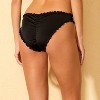 Women's Ruffle Edge Cheeky Coverage Bikini Bottom - Shade & Shore™ Black - 2 of 4