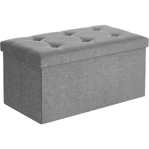 SONGMICS Storage Ottoman Bench Ottoman with Storage Footstool Hold up to 660 lb for Bedroom Living Room - 1 of 4