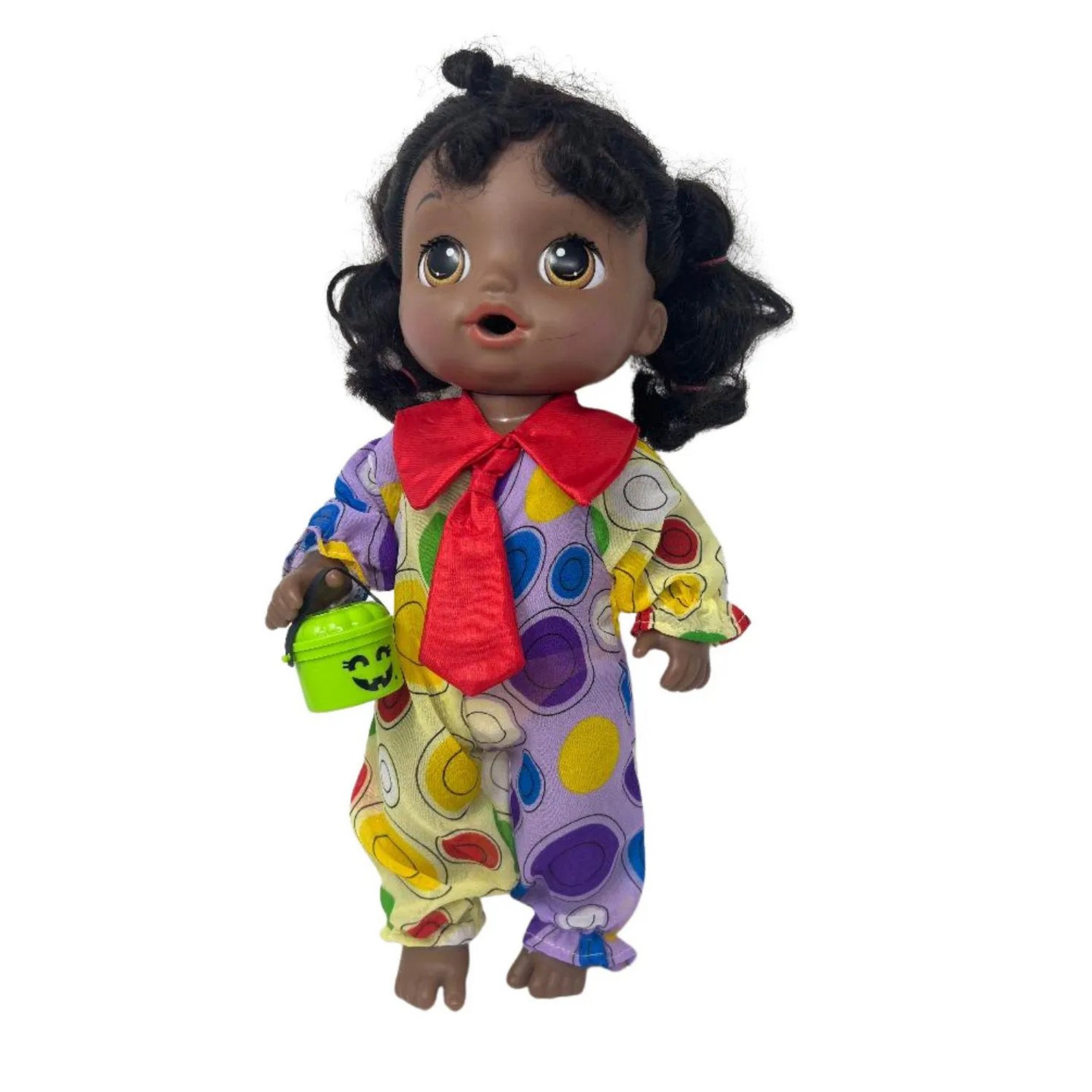 Детская кукла Doll Clothes Superstore 14 Inch Baby Doll Clown Costume with Treat Bucket — фото 2