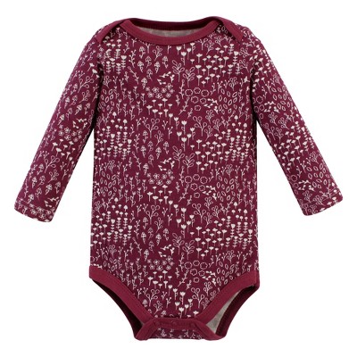 Hudson Baby Body Neonato Unisex Manica Lunga - Tutina Morbida In Cotone - Peace Love Flowers (9-12 Mesi) - 2