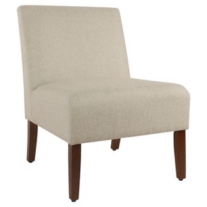 Carson Armless Accent Chair Twine Light Brown - HomePop