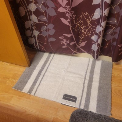 27x45 Spa Cotton Reversible Bath Rug Gray : Target