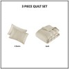 Sapphtopaz Comforter Sets Bedding Set Gauze Crinkle Texture Design Reversible Quilt Set 3 Piece 1 Quilt, 2 Pillow Shams - 4 of 4