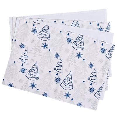 The Lakeside Collection Nordic Blue Kitchen Collection - Set of 4 Placemats