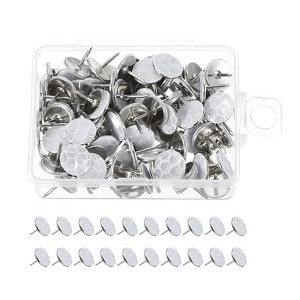 Unique Bargains Hunting Camping Hiking Trail Marking Glow Reflective Tacks 100 Pcs Silver - 1 of 4