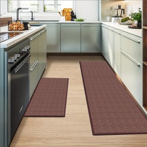 BAGOKIE 2/3 Pieces Non-Skid Kitchen Rugs and Mats Set - 1 of 4