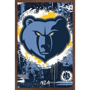 Trends International NBA Memphis Grizzlies - Maximalist Logo 23 Framed Wall Poster Prints - 1 of 4
