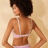 Women's Striped Ribbed Bralette Bikini Top - Shade & Shore™ - 2 of 4