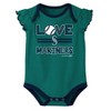 MLB Seattle Mariners Baby Girls' 3pk Bodysuit - 0-3M