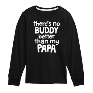 Boys' - Instant Message - No Buddy Like Papa Long Sleeve Graphic T-Shirt - 1 of 4