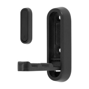 Unique Bargains 90° Foldable Coat Hook Invisible Perforated Fixed Wall - 1 of 4