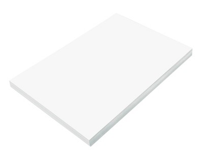 Construction Paper, White, 12 inches x 18 inches, 300 Sheets