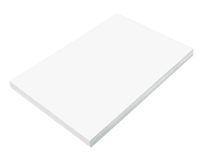 Construction Paper, Bright White, 12 X 18, 50 Sheets