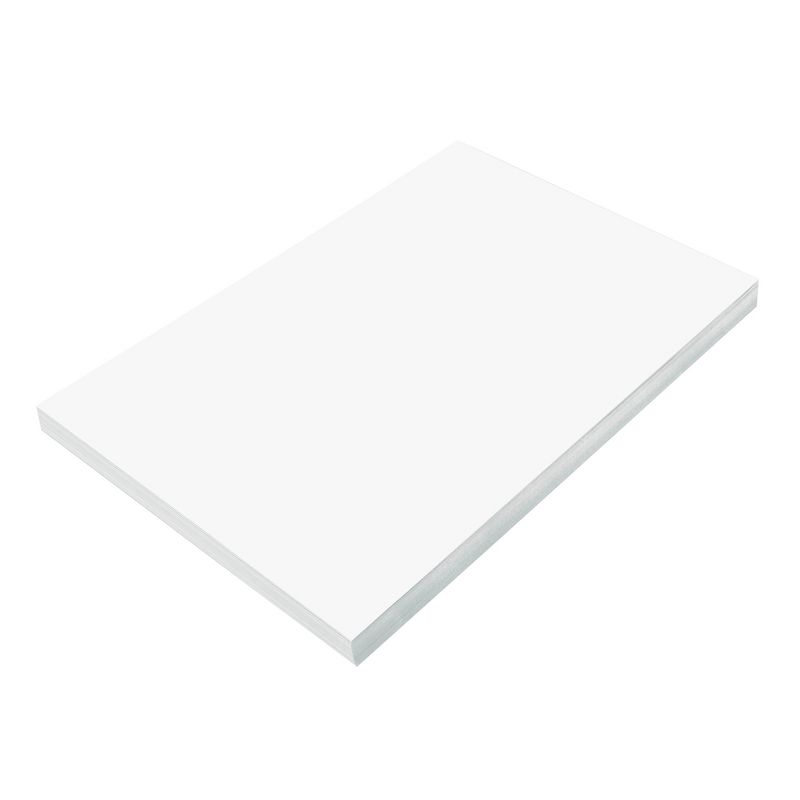 Prang Medium Weight Construction Paper, 12 x 18 Inches, Bright White, 100 Sheets, 1 of 6