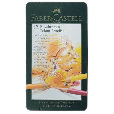 Polychromos Colored Pencils - Faber-Castell 12ct
