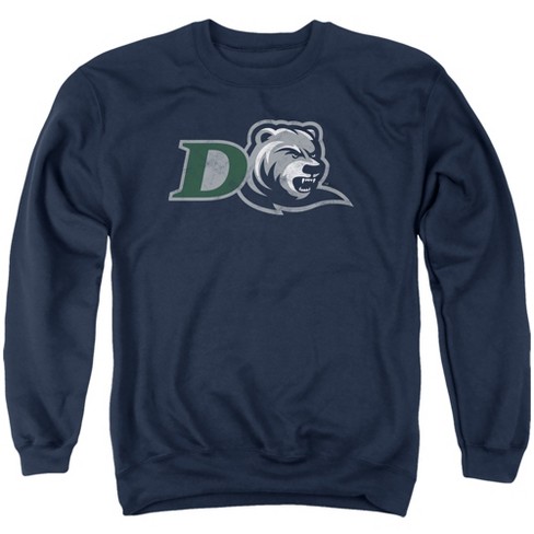 Campus Lab Drew University Official Distressed Primary Logo Adult Crewneck Sweatshirt navy Large Target