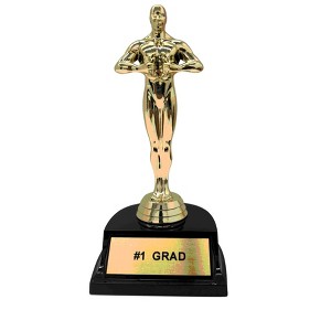 LEMONSODA Graduation Greetings and Superlatives Trophies-7" H x 3.5" L x 3" W (#1 Grad) - 1 of 4