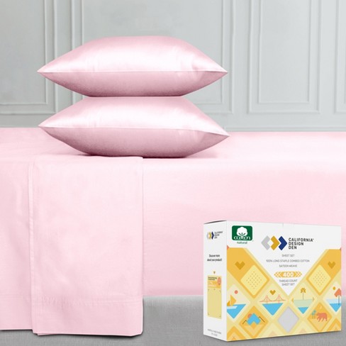 Blush Pink Cal King Bed Sheet Set 100, California King Bed Sheets With Deep Pockets