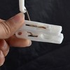 Unique Bargains Home Plastic Metal Clothes Socks Pants Hangers 4.1"x0.5"x 4.7" 2 Pcs - 3 of 3