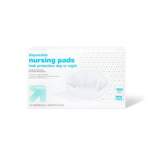 Lansinoh Stay Dry Disposable Nursing Pads for Breastfeeding, 100 Count 